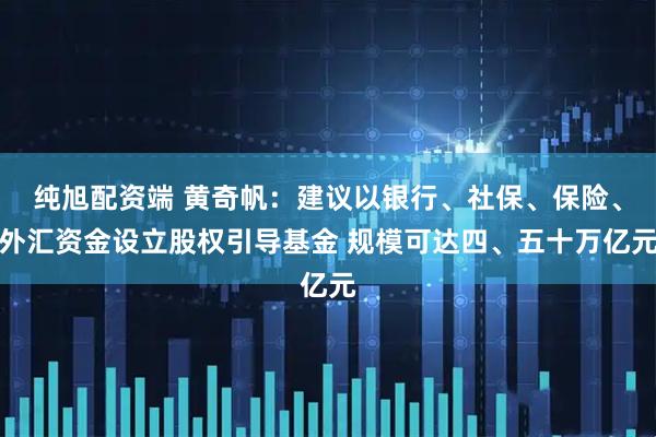 纯旭配资端 黄奇帆：建议以银行、社保、保险、外汇资金设立股权引导基金 规模可达四、五十万亿元