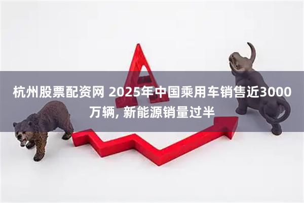 杭州股票配资网 2025年中国乘用车销售近3000万辆, 新能源销量过半